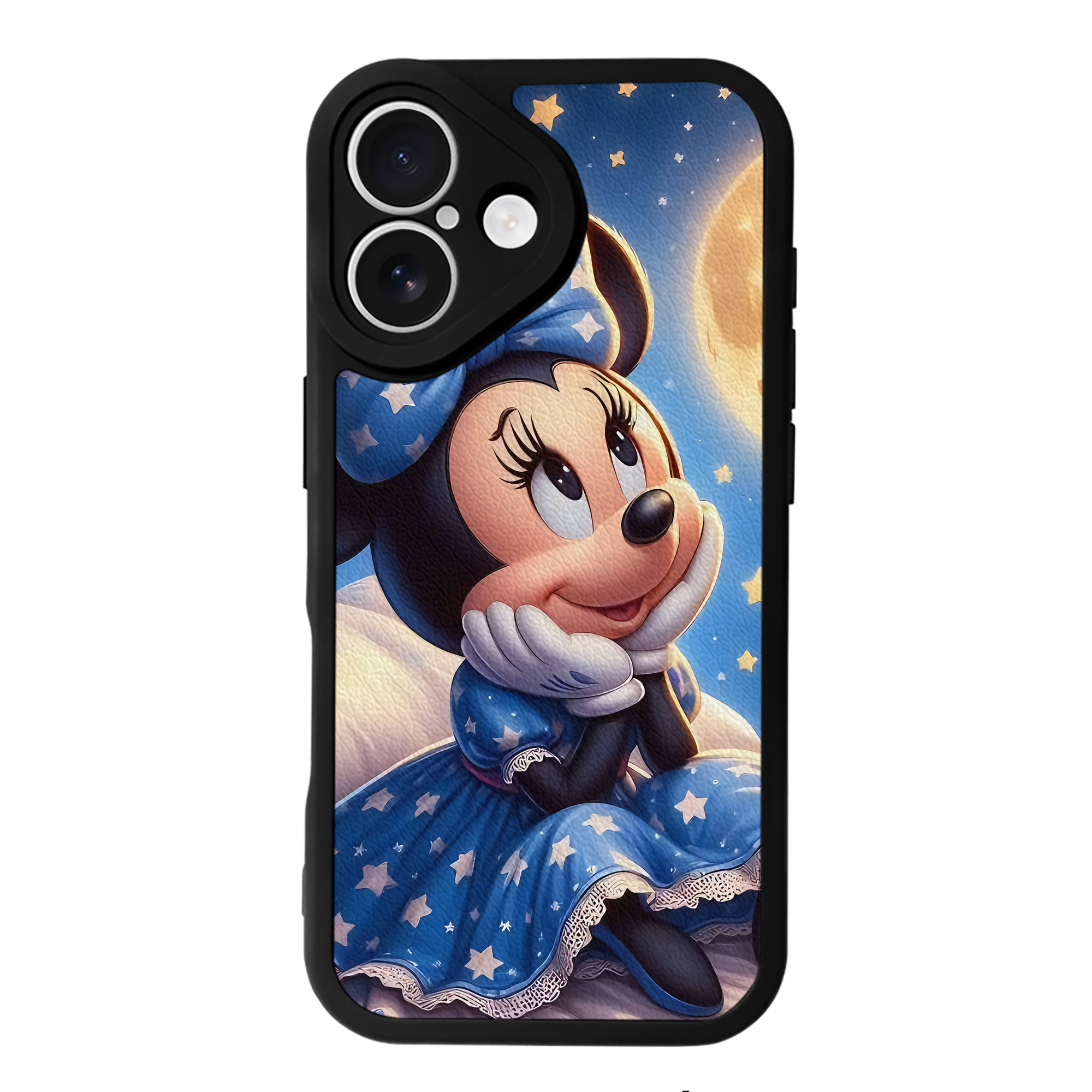 （画像用） ミッキーマウス Mickey Mouse 【iPhone 16シリーズ対応】シリコンスマホケース（レザー調） 材質：シリコン